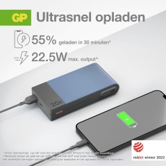 GP M2 Series Powerbank 20000mAh Bl - High Capacity, Fast Charging & Reliable Power Solution!